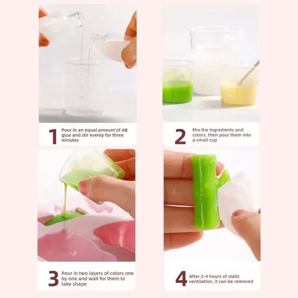 DIY Taba Squishy Kit Set Liquid Gel, Liquid Silicone Squishy Making Kit Perfect Kawaii Taba Squishy Cat Cartoon Characters