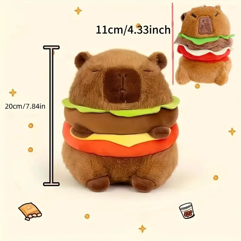 Burger Push-adorable animal plush