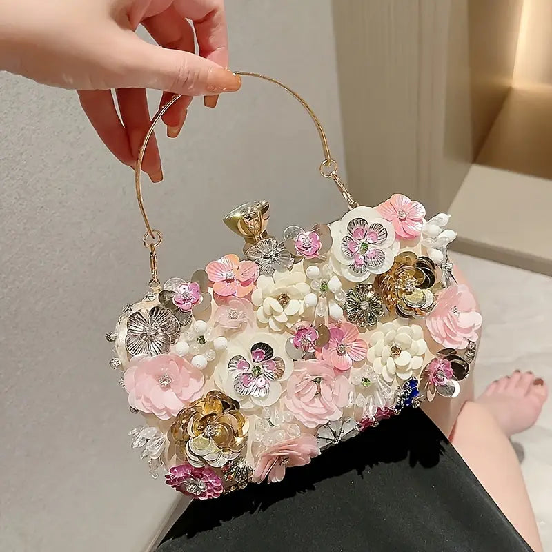 Flower Handbag-Floral Purse