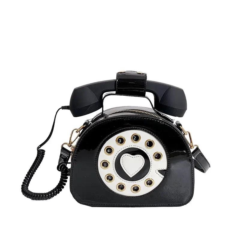 Telephone Handbag-Retro Novelty handbag for fun style