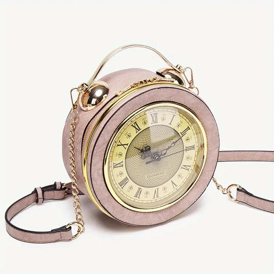 Vintage  Clock Handbag -Retro Purse