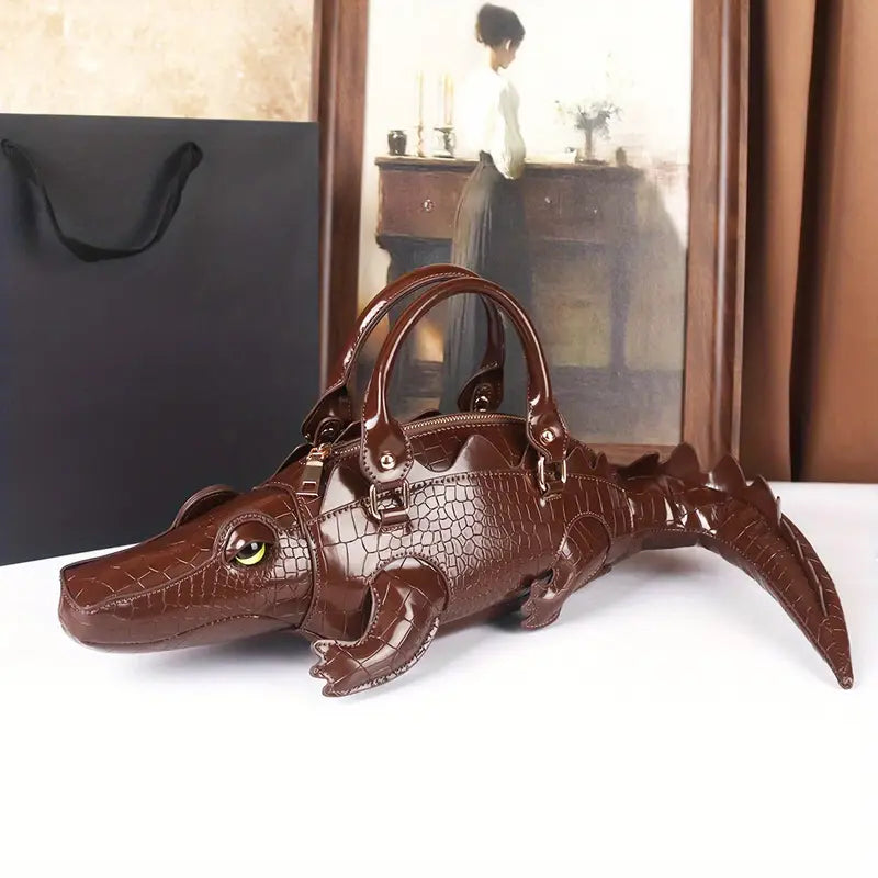 Crocodile Handbag-Leather