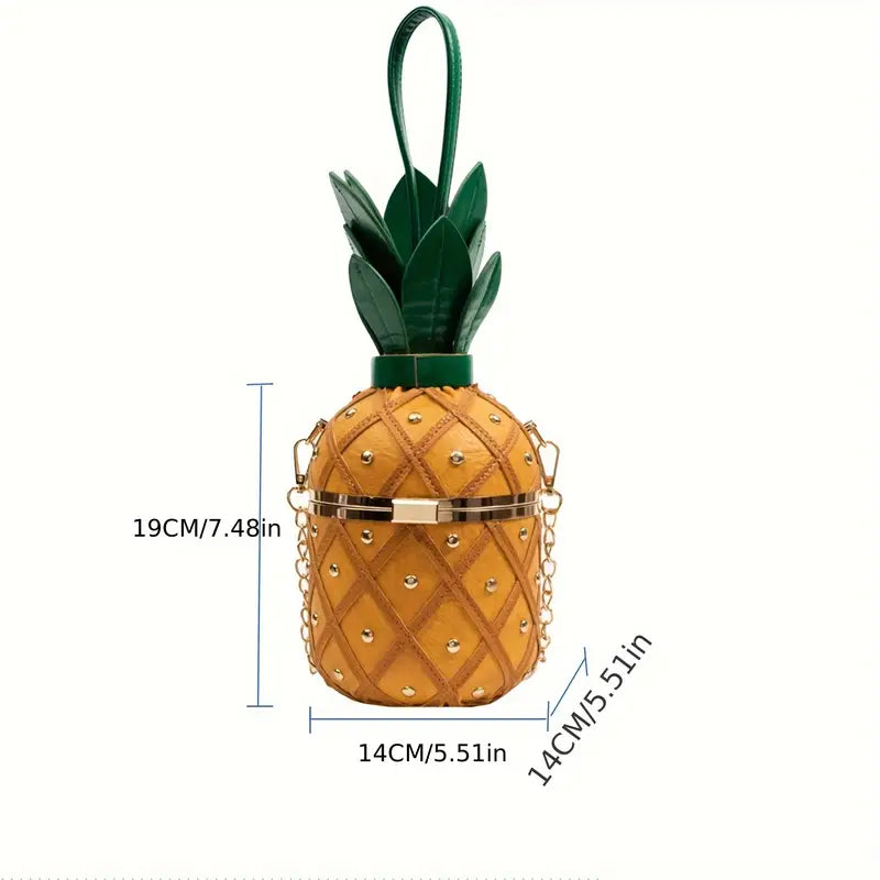 Fashionable Pineapple Handbag-Fruit Purse Trendy