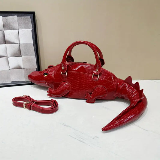 Crocodile Handbag-Leather